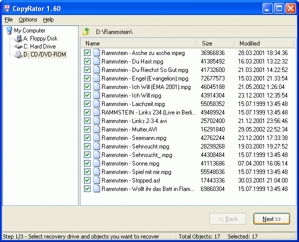 CopyRator Screenshot